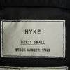 HYKE ハイク 23AW 17426 FAUX SHEARLING TYPE MA-1 ファー 切替 シアリング フライト ボンバー ジャケット ブルゾン ブラック系 1 SMALL【極上美品】【中古】
