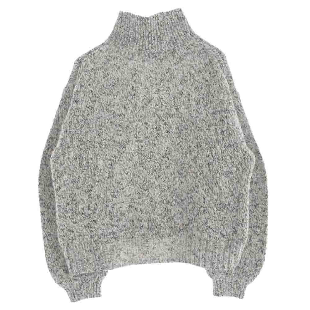 スリードッツ 23aw Melange big sleeve top プルオーバー ニット S【中古】