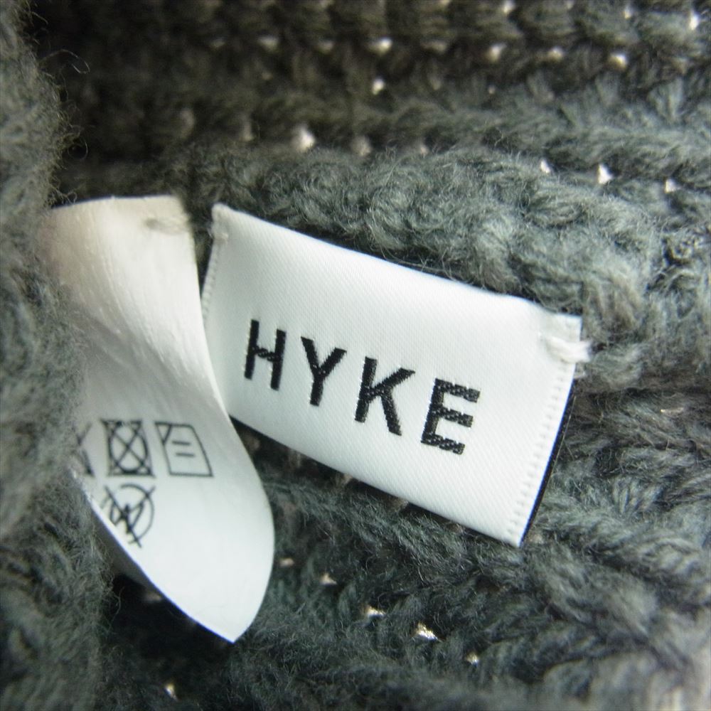 HYKE ハイク 212-11250-013 ウール 手袋 グレー系【中古】
