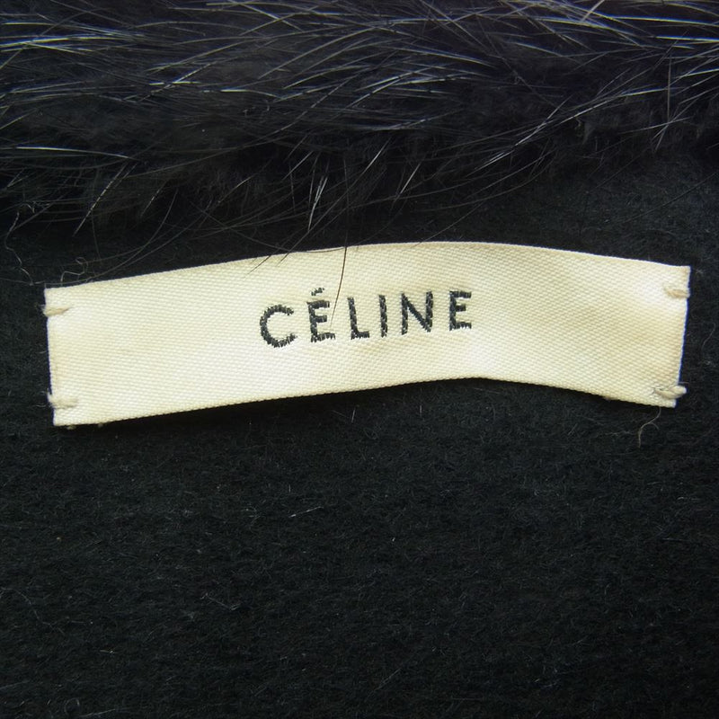 CELINE セリーヌ 24B12/4242 フィービィー ヌートリアファー スヌード ブラック系【中古】