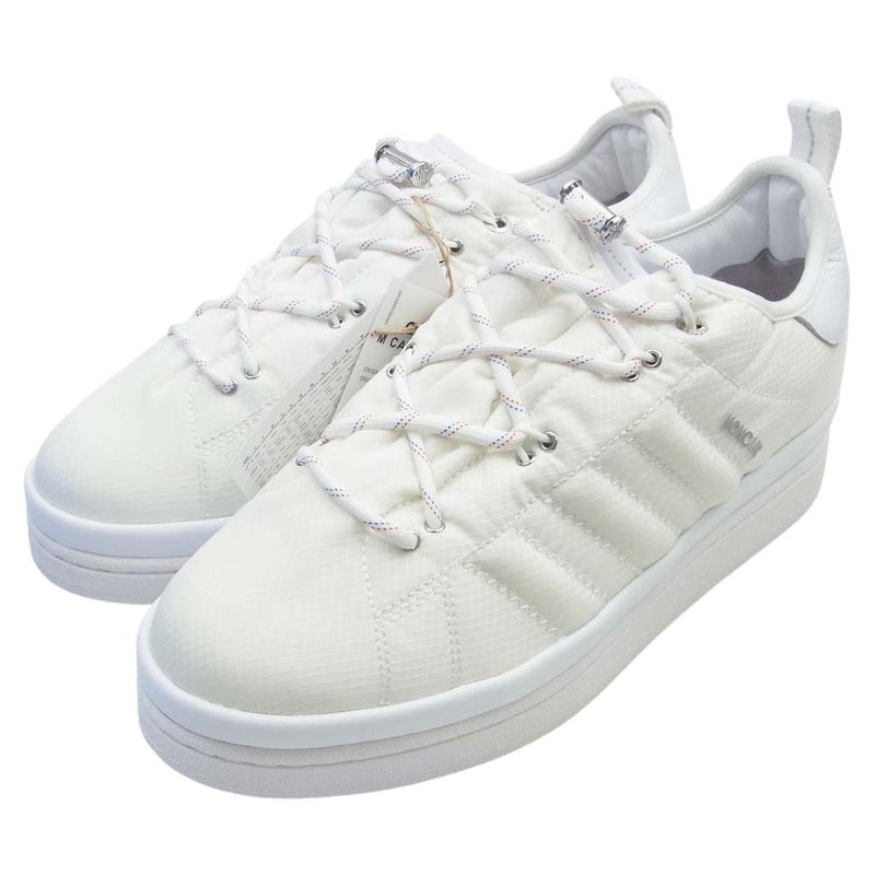 MONCLER モンクレール IG7865 × ADIDAS アディダス Campus Core White キャンパス コアホワイト スニーカー ホワイト系 28cm【新古品】【未使用】【中古】