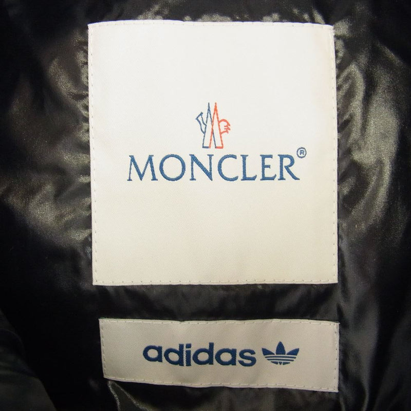 MONCLER モンクレール I209S1A00011 × ADIDAS アディダス BOZON GILET ダウン ベスト ブラック系 3【美品】【中古】