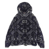 MONCLER モンクレール 23AW I20911A00022 Gartempe 袖ワッペンロゴ フード付き ペイズリー ショート ダウン ジャケット ダークネイビー系 5【美品】【中古】
