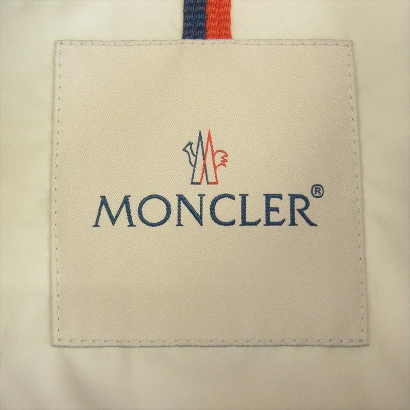 MONCLER モンクレール 23AW I20911A00022 Gartempe 袖ワッペンロゴ フード付き ペイズリー ショート ダウン ジャケット ダークネイビー系 5【美品】【中古】