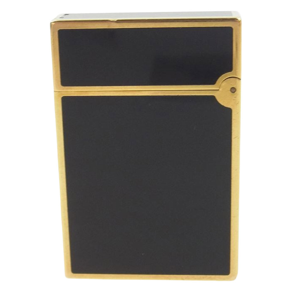 エス・テー・デュポン ライン2 ローラー式 ガスライター ブラック系 ゴールド系【中古】