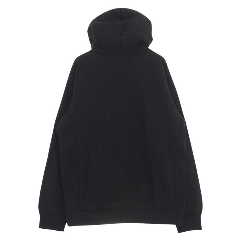 Supreme シュプリーム 20SS S Logo Hooded Sweatshirt キルトレザー Sロゴ フーデッド スウエット パーカー ブラック系 XL【中古】