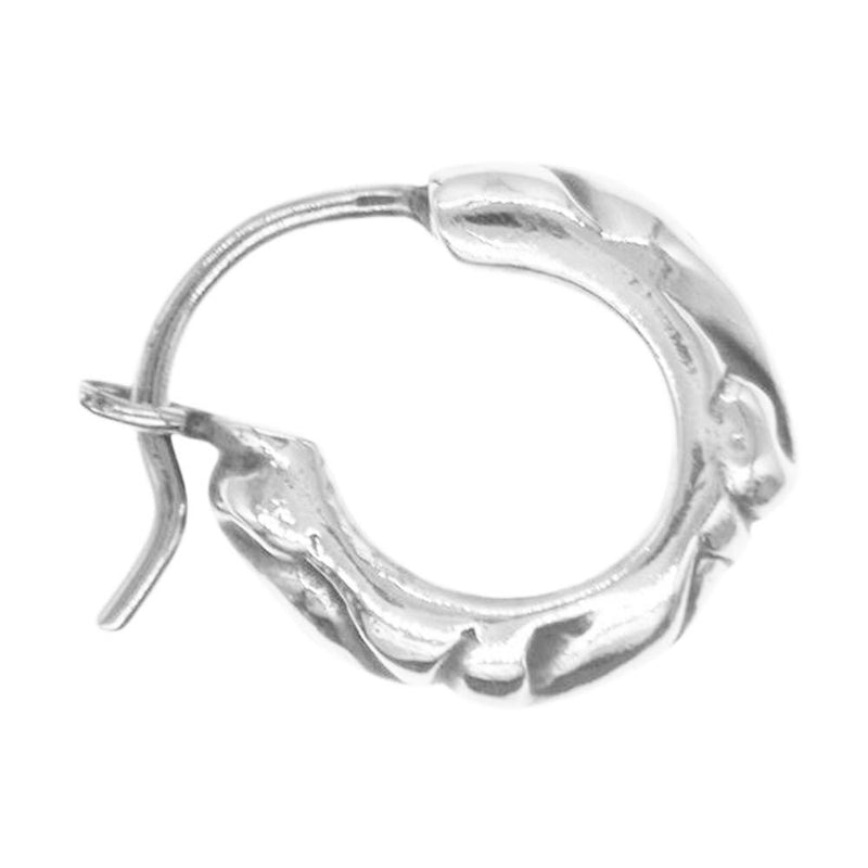 CHROME HEARTS クロムハーツ（原本有） タイニー フープ スクロール ピアス シルバー系【中古】