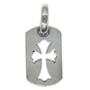 CHROME HEARTS クロムハーツ（原本無） DT TNY CO CRS タイニーカットアウトクロス ドッグタグ チャーム ペンダントトップ シルバー系【中古】