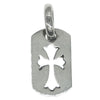 CHROME HEARTS クロムハーツ（原本無） DT TNY CO CRS タイニーカットアウトクロス ドッグタグ チャーム ペンダントトップ シルバー系【中古】