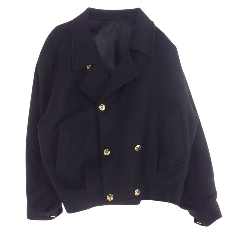 Loro Piana ロロピアーナ Cashmere Blouson カシミヤ100％ ウール ブルゾン ショート コート ジャケット ブラック系【中古】