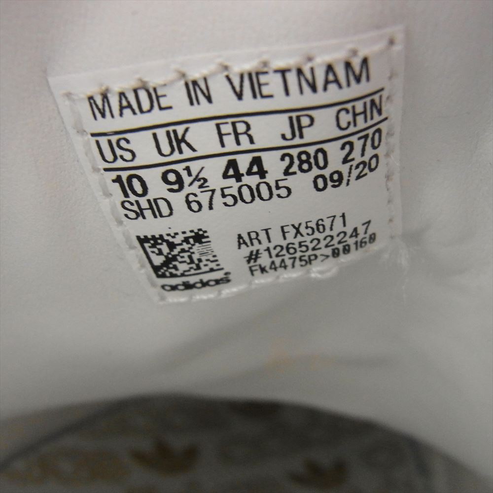 adidas アディダス FX5671 HAMBURG ハンブルグ ローカット スニーカー ホワイト系 28cm【中古】