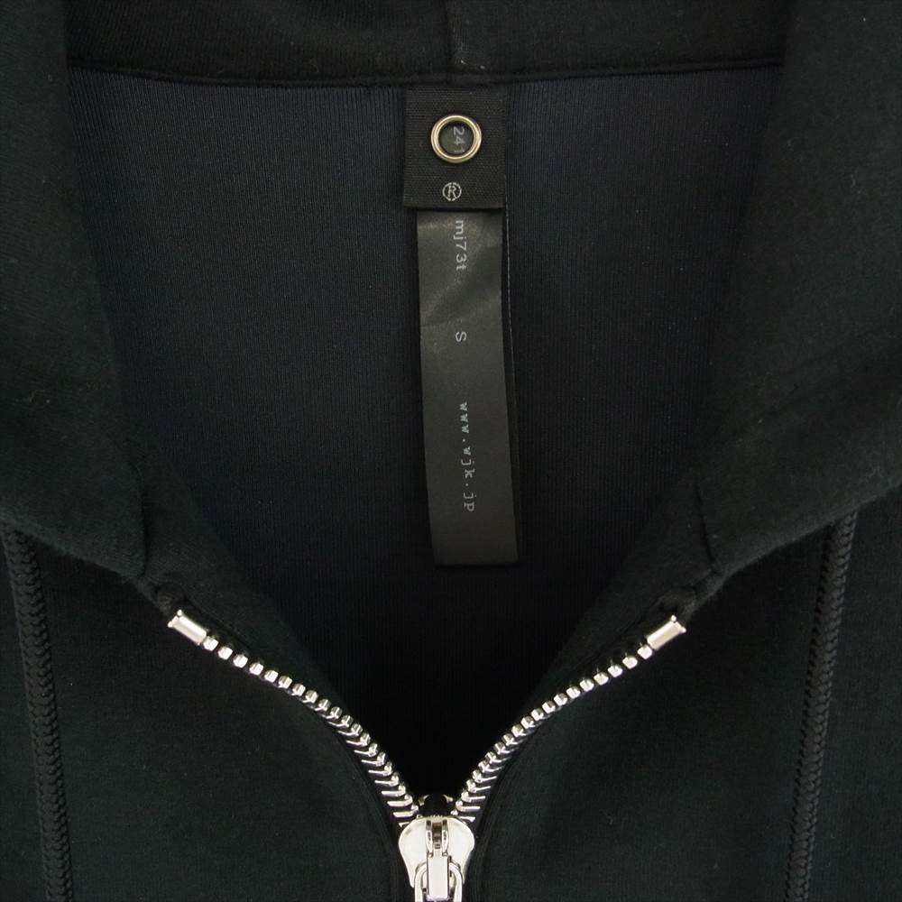wjk ダブルジェイケイ mj73t SAIBARA parker サイバラ ジップアップ パーカー ブラック系 S【中古】