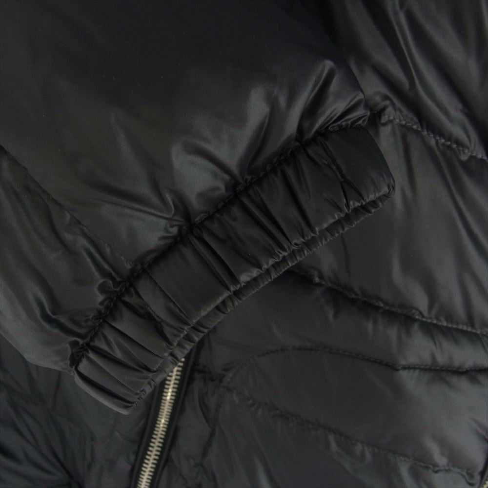PRADA プラダ SGA506 スタンドカラー  三角プレート ダウン ジャケット ブラック系 52【中古】