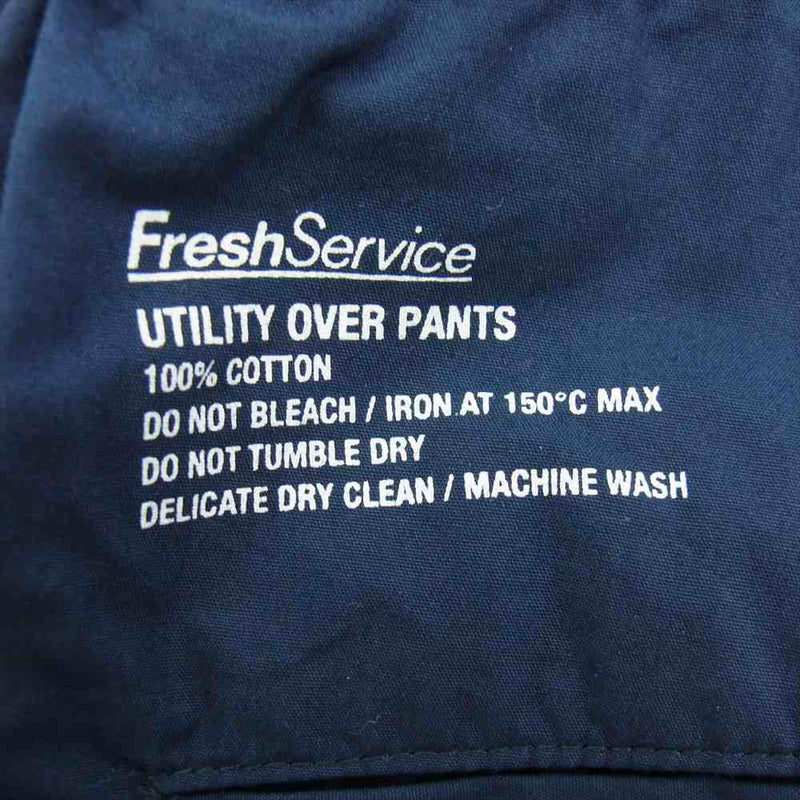 FreshService フレッシュサービス FSW-23-PT_013 UTILITY OVER PANTS コットン パンツ ワイド シルエット ネイビー ネイビー系 F【中古】