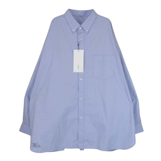 FreshService フレッシュサービス FSW-23SH_003 DRY OXFORD CORPORATE ビッグシルエット ボタンダウン ワイシャツ 長袖 シャツ ブルー系 S【中古】