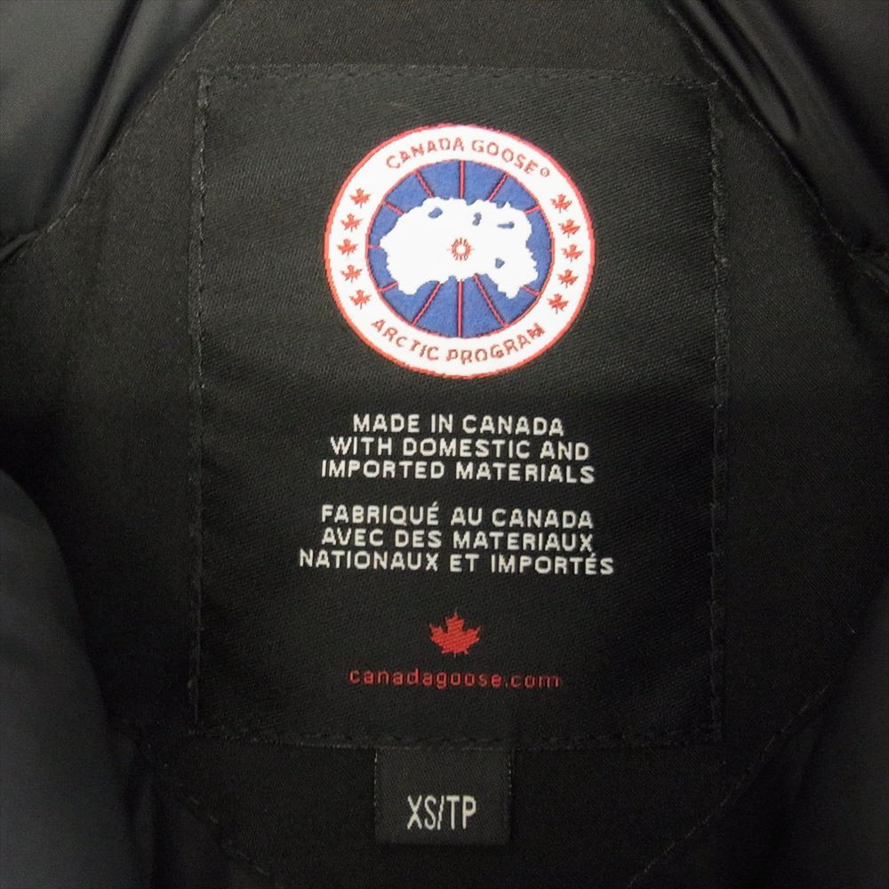 CANADA GOOSE カナダグース 2603JL 国内正規品 サザビーリーグ BRONTE PARKA ブロンテ パーカ ダウン ジャケット ブラック系 XS【中古】