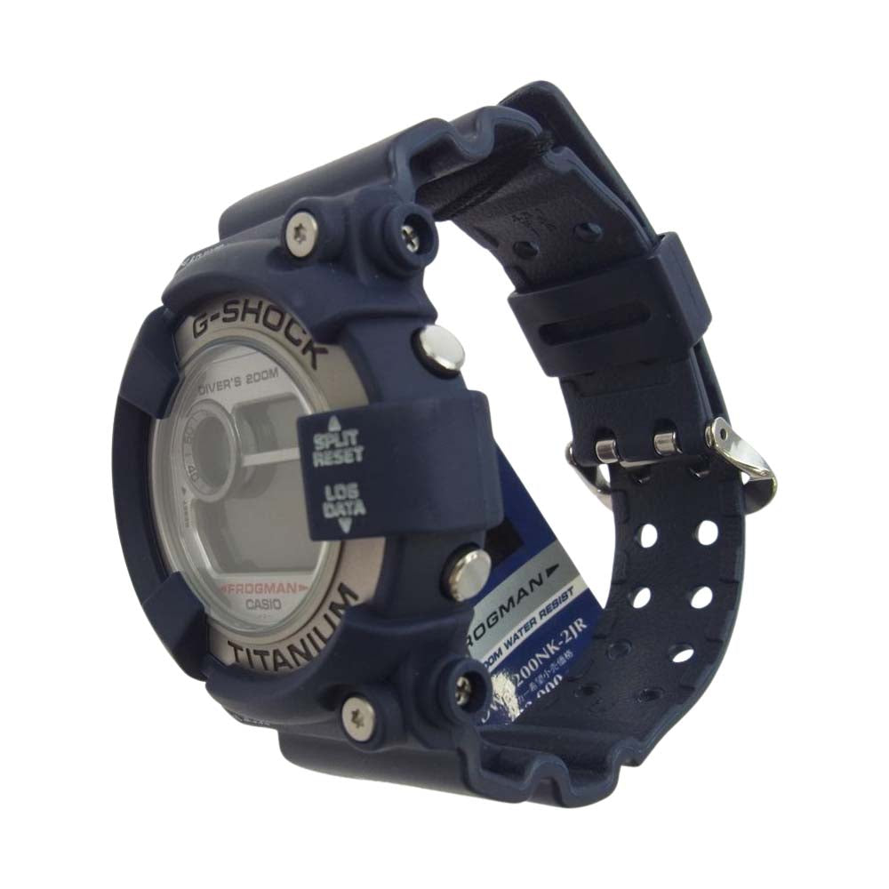 CASIO G-SHOCK カシオ ジーショック DW-8200NK-2JR FROGMAN フロッグマン G-SHOCK ジーショック 腕時計 ネイビー系【中古】
