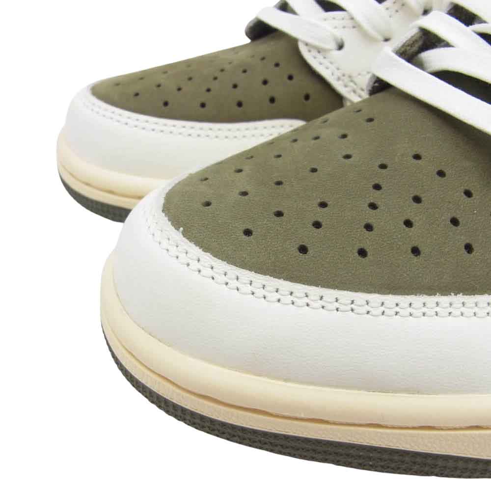 NIKE ナイキ DM7866-200 Travis Scott × Nike Air Jordan 1 Low OG SP Reverse Olive ローカット スニーカー モスグリーン系 26.5cm【新古品】【未使用】【中古】