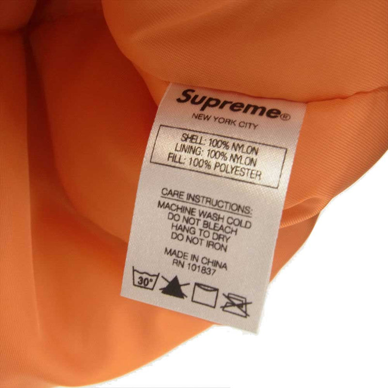 Supreme シュプリーム 18AW Logo Tape N-3B Parka ロゴ テープ パーカー フライト ジャケット ミリタリー カーキ系 M【中古】