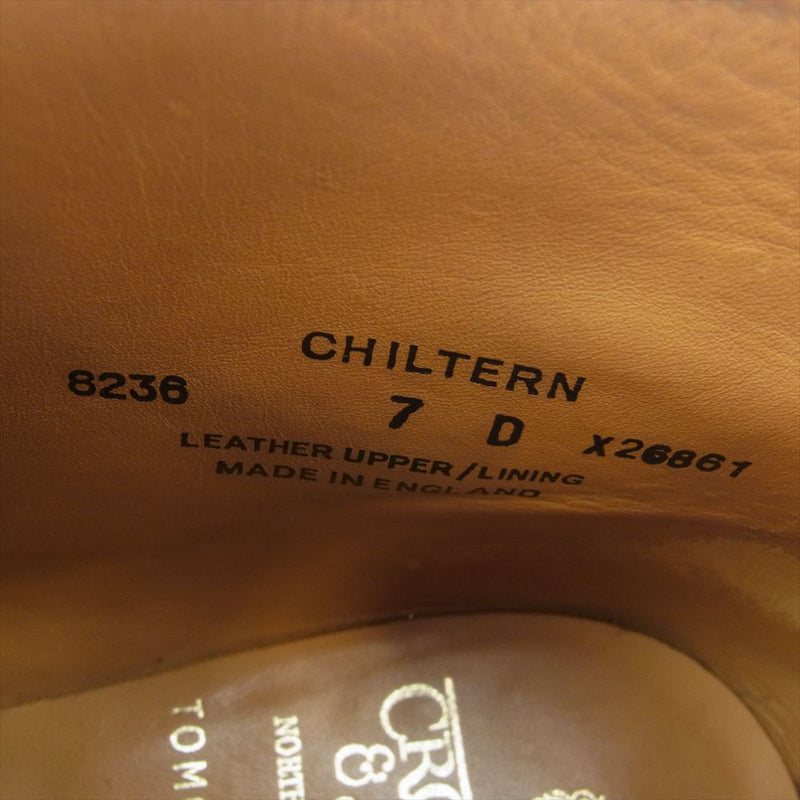 CROCKETT&JONES クロケットアンドジョーンズ 8236 CHILTERN スエード スウェード レザー チャッカ ブーツ ブラウン系 7D【中古】