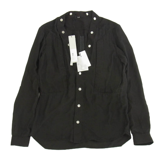 Rick Owens リックオウエンス 24SS RU01D3287-CQ LIDO期 LARRY FOGPOCKET SHIRT ラリー フォグポケット 長袖 シャツ ブラック系 48【中古】