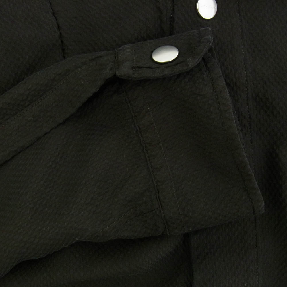 Rick Owens リックオウエンス 24SS RU01D3287-CQ LIDO期 LARRY FOGPOCKET SHIRT ラリー フォグポケット 長袖 シャツ ブラック系 48【中古】