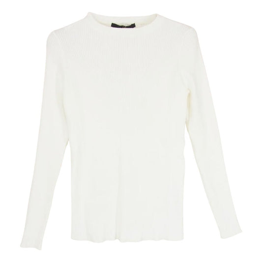 リエス AO195KSW015 リブ クルーネック ニット プルーバー ホワイト系 サイズ表記無【中古】