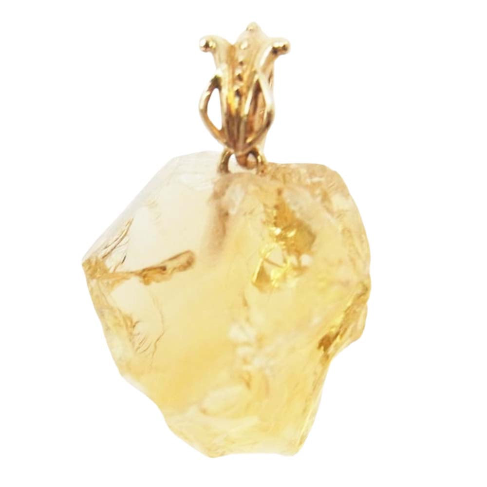 agete アガット シトリン ペンダントトップ クリア系 ライトブラウン系【中古】