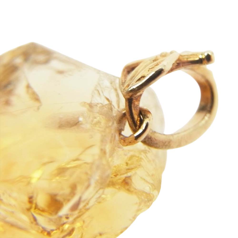 agete アガット シトリン ペンダントトップ クリア系 ライトブラウン系【中古】