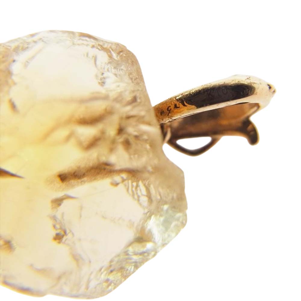 agete アガット シトリン ペンダントトップ クリア系 ライトブラウン系【中古】