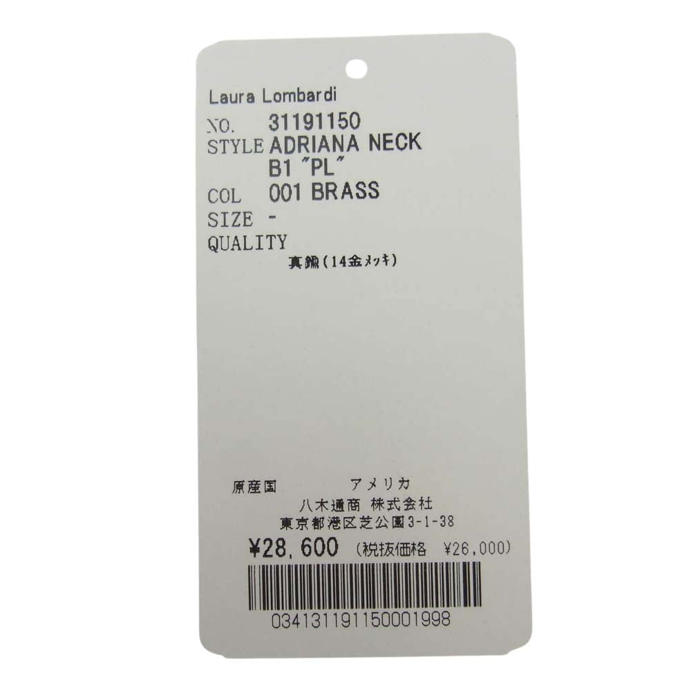 ローラロンバルディ 31191150 ADRIANA NECK ネックレス ゴールド系【中古】