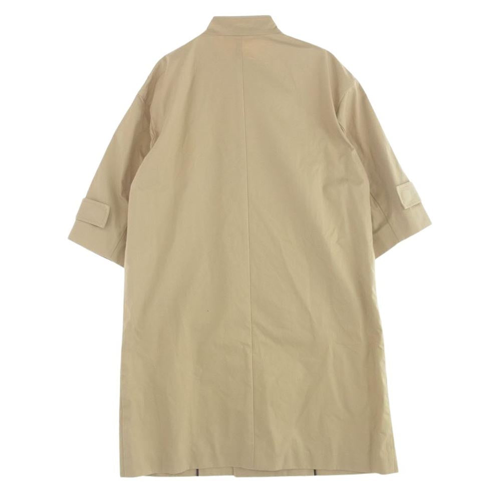 ギャルリーヴィー 21SS 23-08-11-08137 ドライコットン ツイル コーデュロイ スタンドカラーコート ベージュ系 36【中古】
