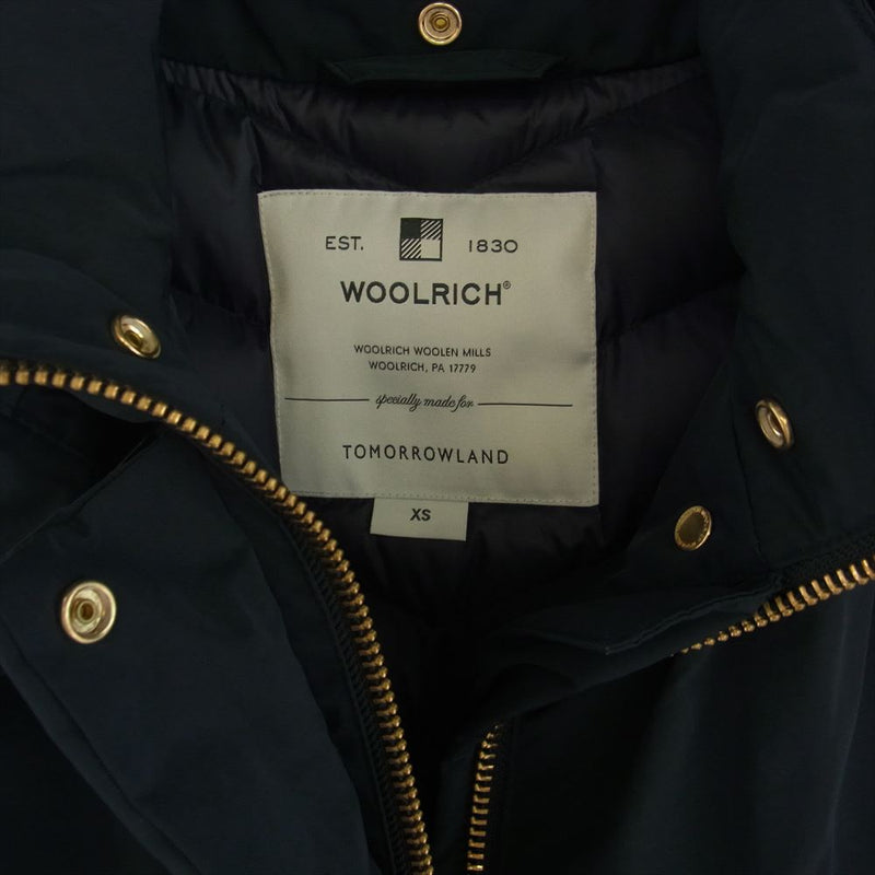 WOOLRICH ウールリッチ WWCPS2865 × TOMORROWLAND BOW BRIDGE  トゥモローランド別注 ボウブリッジ ダウンコート ブラック系 XS【中古】