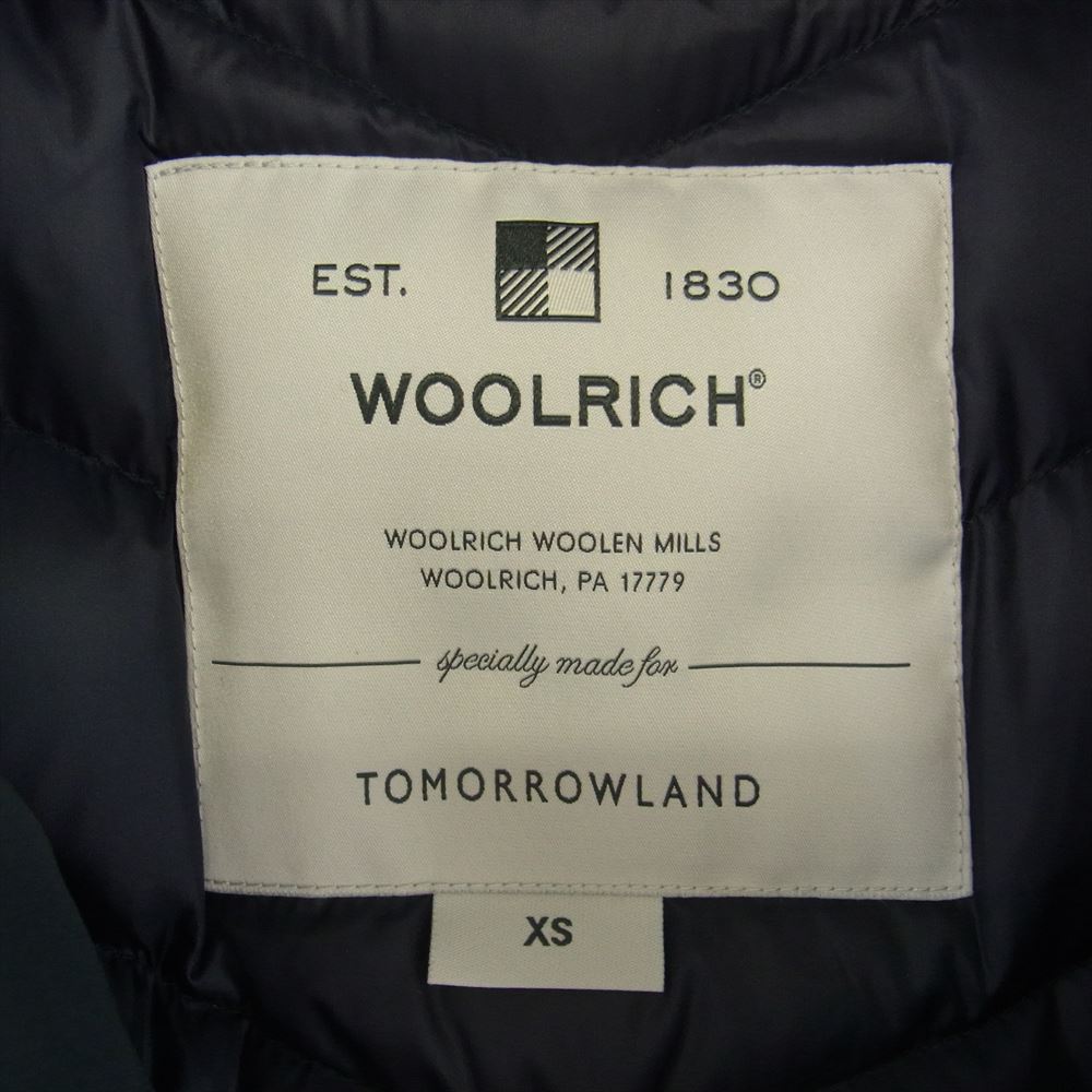 WOOLRICH ウールリッチ WWCPS2865 × TOMORROWLAND BOW BRIDGE トゥモローランド別注 ボウブリッジ ダウンコート ブラック系 XS【中古】