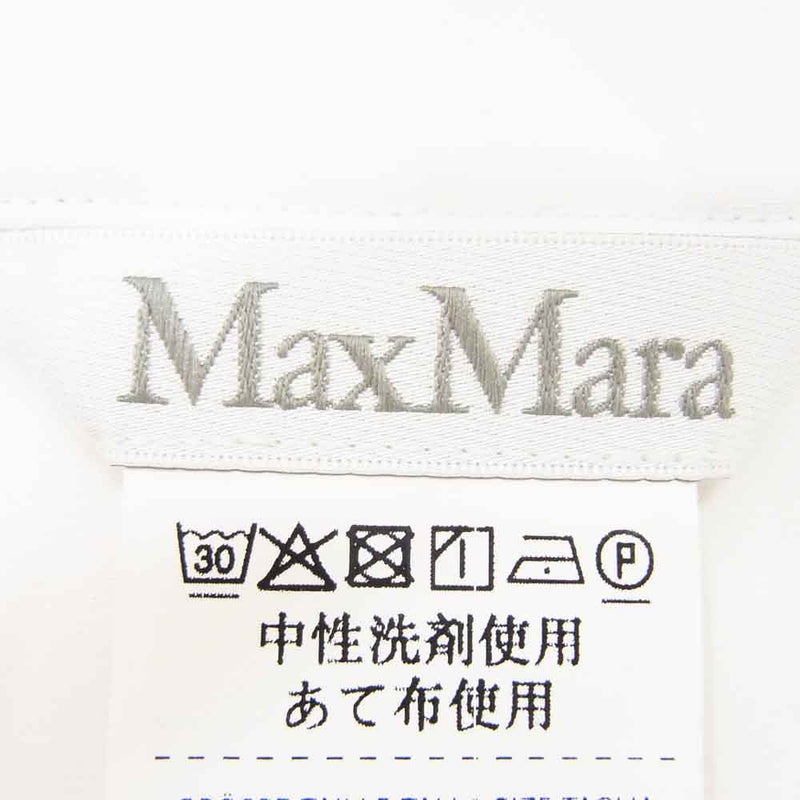 MAX MARA マックスマーラ 24ss MARCH ピュア コットン ポプリン ルーズ フィット シャツ ブラウス ホワイト系 165/88A【中古】