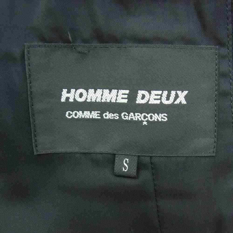 COMME des GARCONS HOMME DEUX コムデギャルソンオムドゥ DR-C001 ロングジャケット コート ブラック系 S【中古】