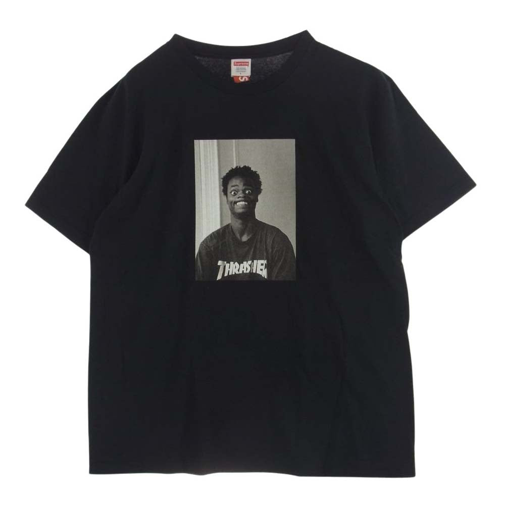 Supreme シュプリーム x Thrasher Harold Tee Black スラッシャー ハロルド フォトプリント 半袖 クルーネック Tシャツ ブラック系 L【美品】【中古】