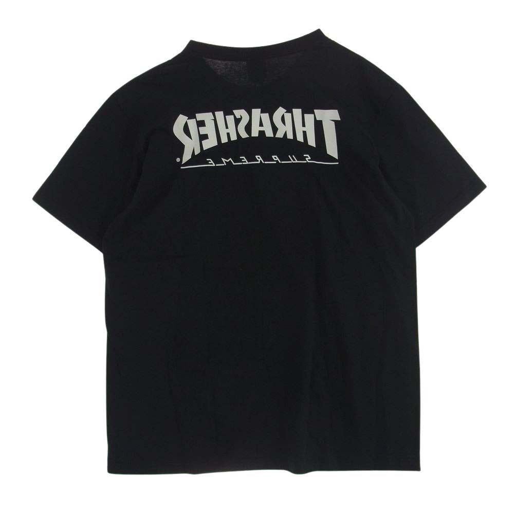 Supreme シュプリーム x Thrasher Harold Tee Black スラッシャー ハロルド フォトプリント 半袖 クルーネック Tシャツ ブラック系 L【美品】【中古】