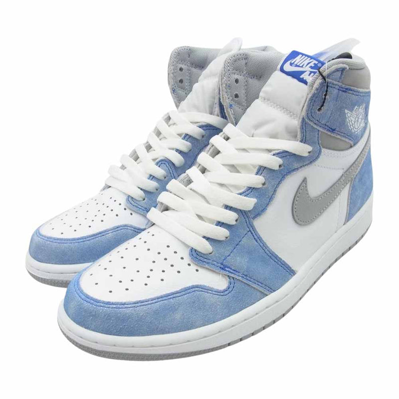 NIKE AIR JORDAN ナイキ ジョーダン 555088-402 Air Jordan 1 High OG Hyper Royal エアジョーダン ワン ハイ ハイパーロイヤル スニーカー ホワイト系 インディゴブルー系 27.5cm【極上美品】【中古】