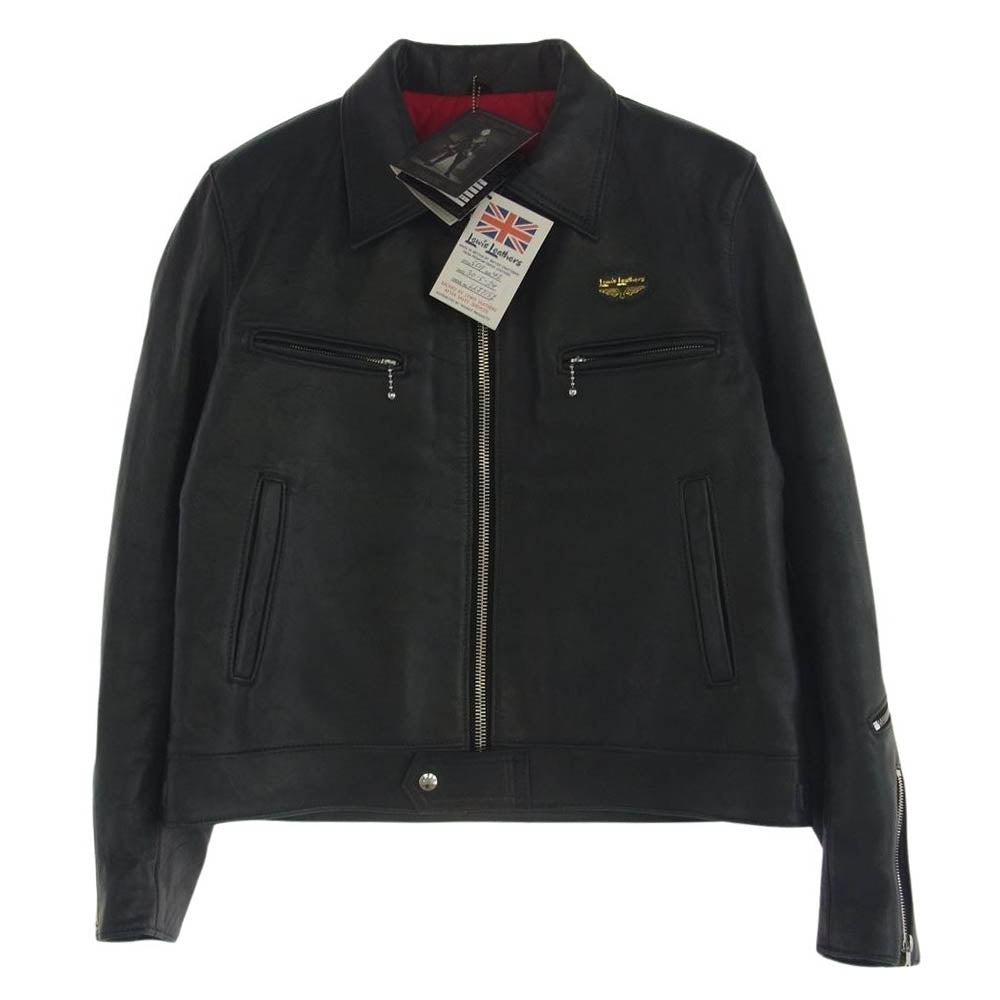 Lewis Leathers ルイスレザー DOMINATOR ドミネーター シープスキン シングル ライダース レザー ジャケット ネイビー系 42【極上美品】【中古】