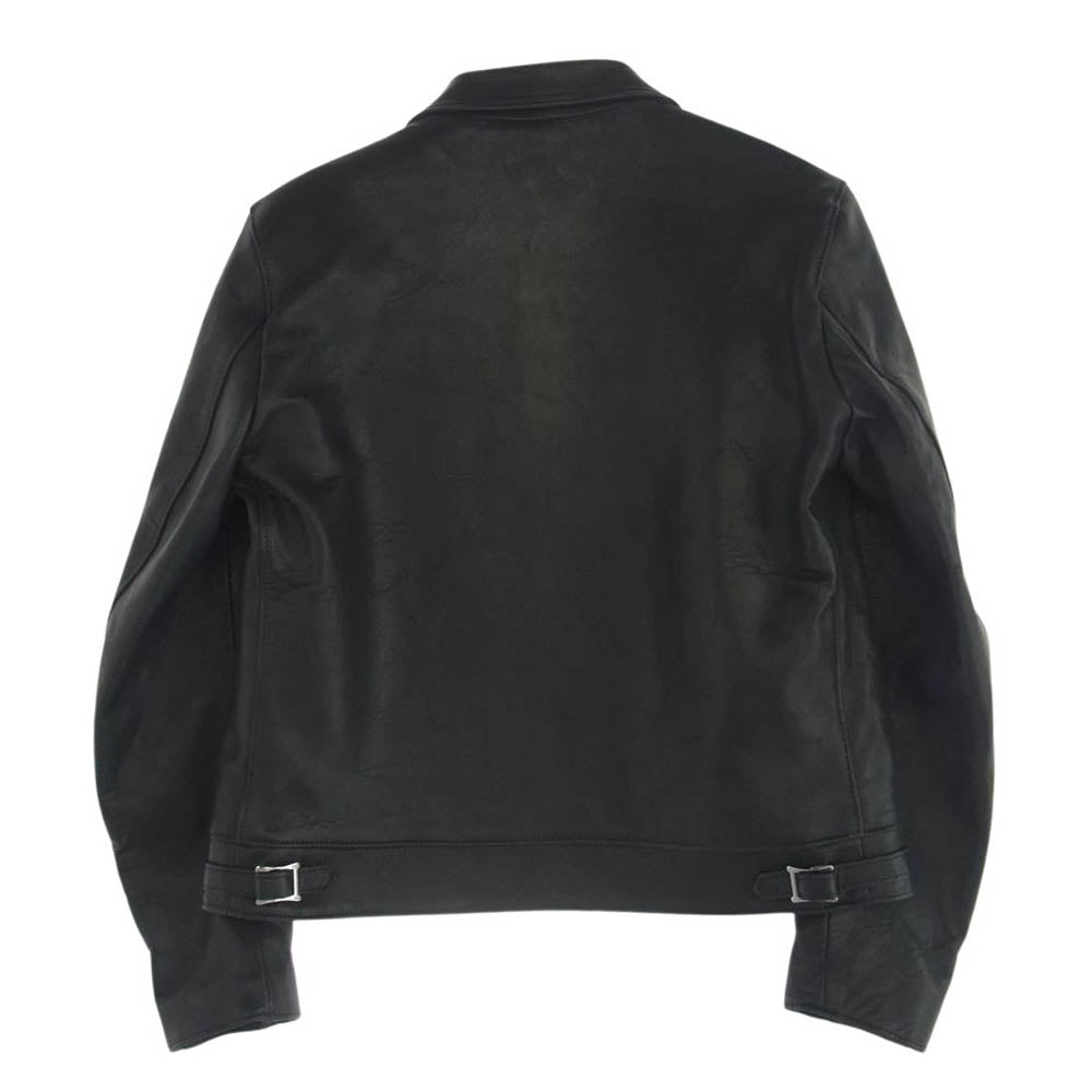 Lewis Leathers ルイスレザー DOMINATOR ドミネーター シープスキン シングル ライダース レザー ジャケット ネイビー系 42【極上美品】【中古】