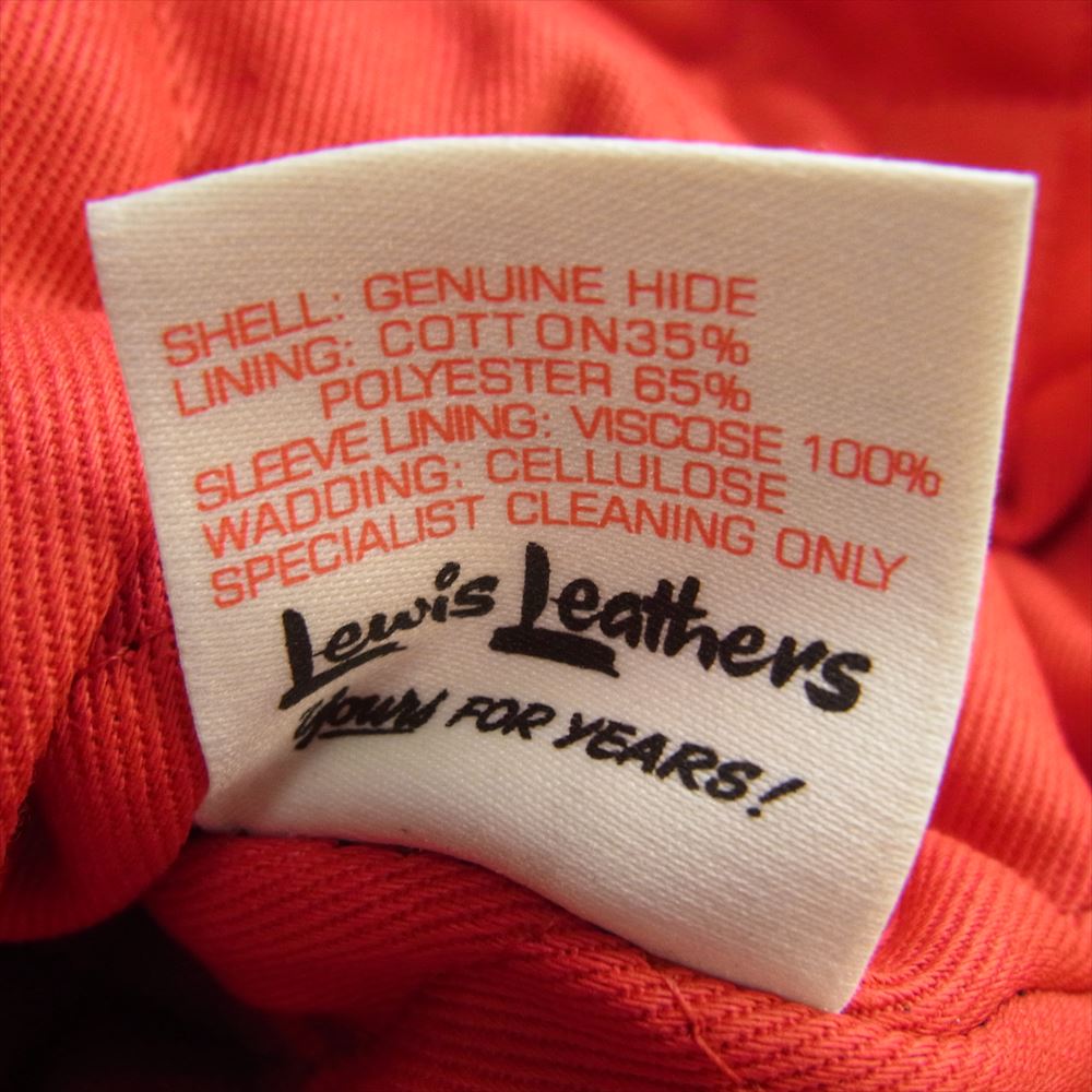 Lewis Leathers ルイスレザー DOMINATOR ドミネーター シープスキン シングル ライダース レザー ジャケット ネイビー系 42【極上美品】【中古】