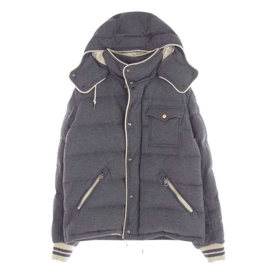 MONCLER モンクレール BRESLE ブレスル ウール ダウン ジャケット グレー系 3【中古】