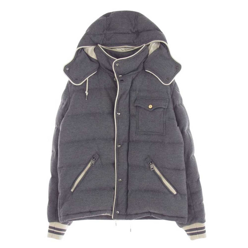 MONCLER モンクレール BRESLE ブレスル ウール ダウン ジャケット グレー系 3【中古】