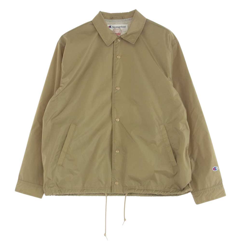 Supreme シュプリーム 24SS Champion Coaches Jacket チャンピオン コーチジャケット Tan L【美品】【中古】