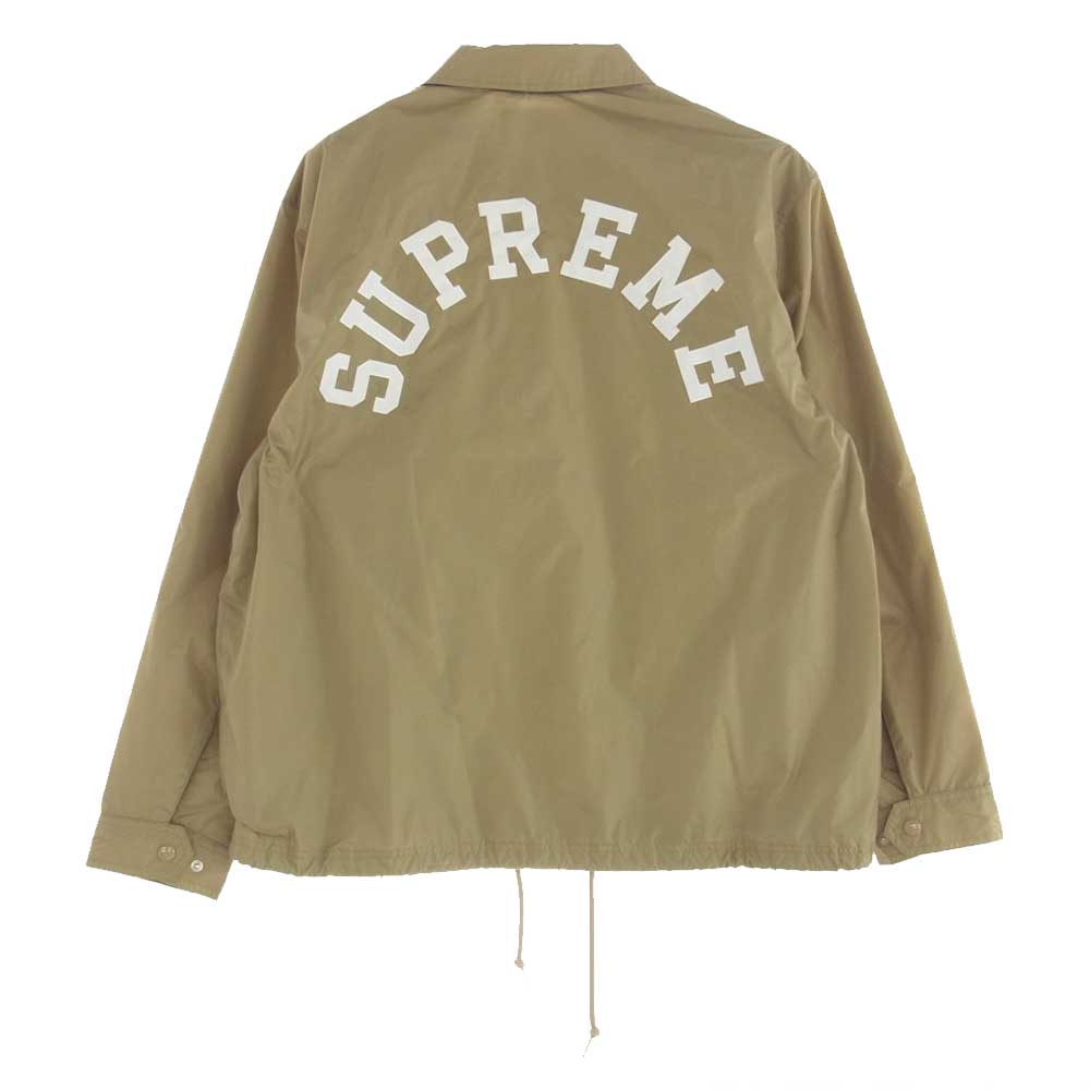 Supreme シュプリーム 24SS Champion Coaches Jacket チャンピオン コーチジャケット Tan L【美品】【中古】