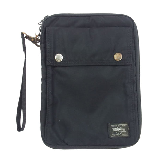 PORTER ポーター × ほぼ日手帳 HOBO カズン Connect ポーチ 手帳 カバー ブラック系【中古】