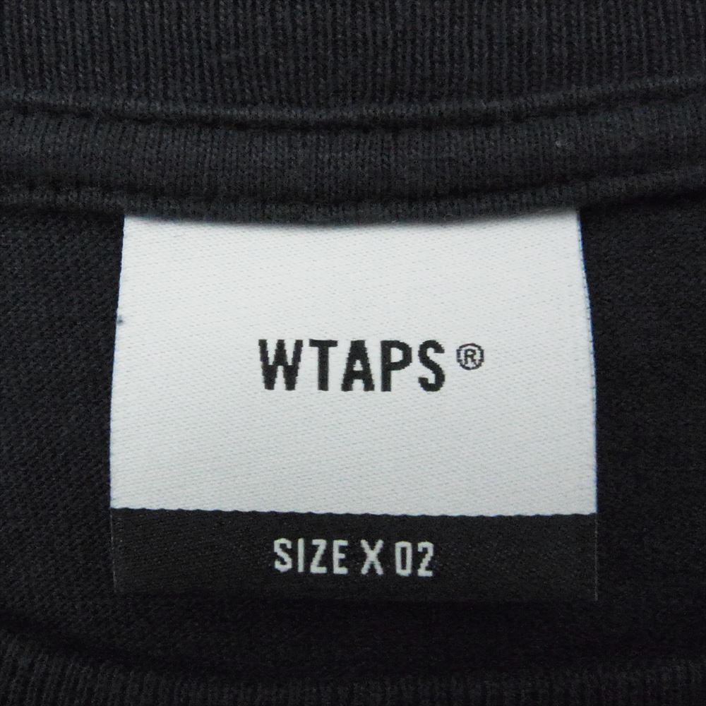 WTAPS ダブルタップス 24SS 241ATDT-STM04S SIGN SS COTTON サイン ショートスリーブ コットン Tシャツ 半袖 ネイビー系 X02【中古】