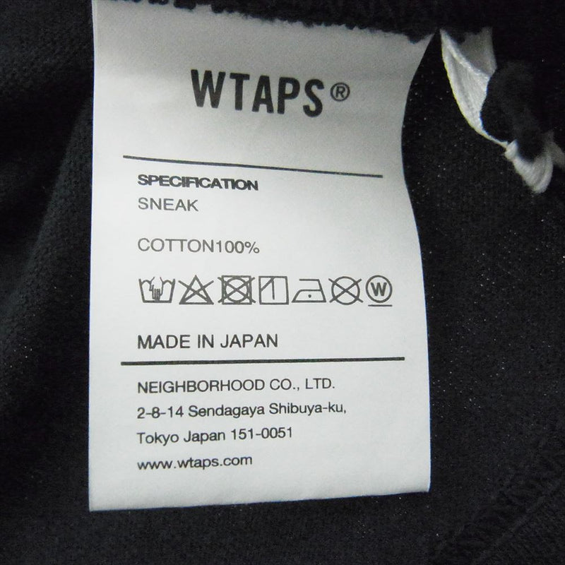 WTAPS ダブルタップス 24SS 241ATDT-STM04S SIGN SS COTTON サイン ショートスリーブ コットン Tシャツ 半袖 ネイビー系 X02【中古】