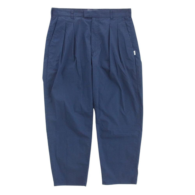 WTAPS ダブルタップス 24SS 241TQDT-PTM03 LEZ HUNTS TROUSERS CTPL WEATHER COOLMAX  ウェザー クールマックス タックパンツ ネイビー系 X02【中古】